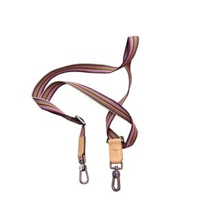 Consuela Multi Color Striped 1 Inch Webbing Adjustable Handbag Strap Replacement